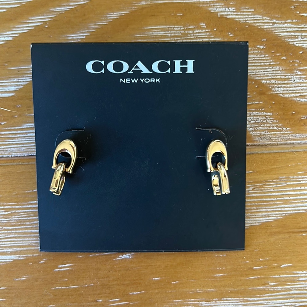 Never worn coach earrings